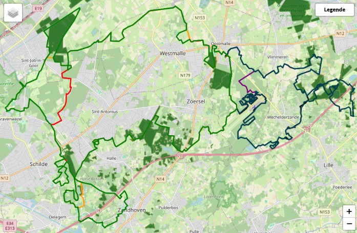 Overzicht van de VTT- en graveltrajecten 2026